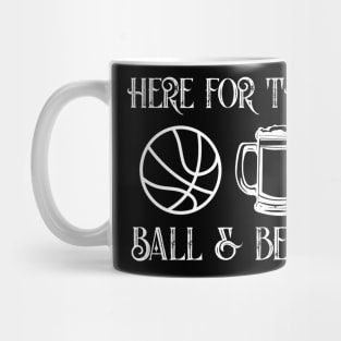 Balls & beer funny basketball alley sport drinking Mug